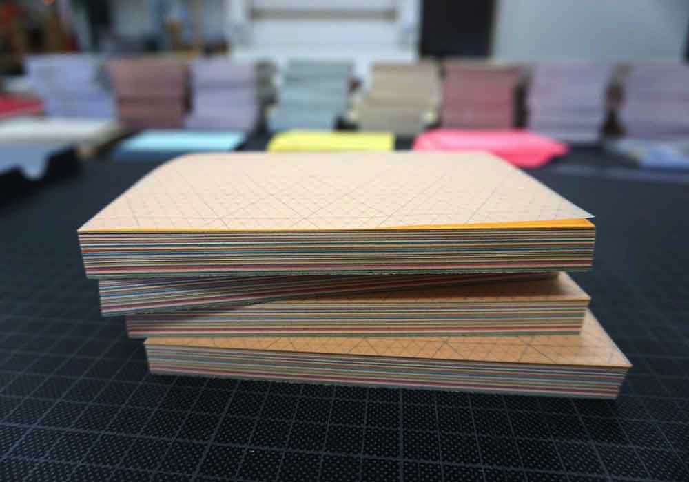 Hefte-bunter-Schnitt