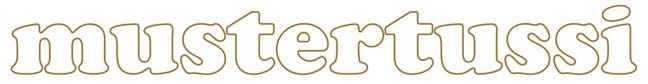 mustertussi-Schrift-hellbraun